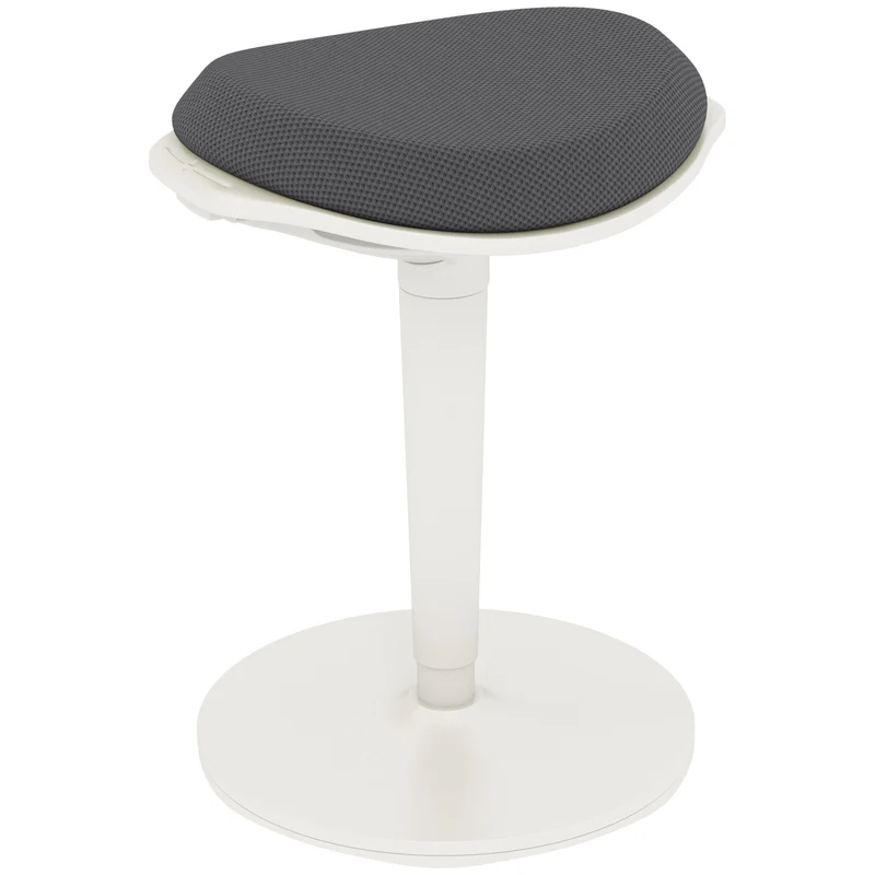 Ergonomická otočná stolička – výškově nastavitelná, šedá síťovina