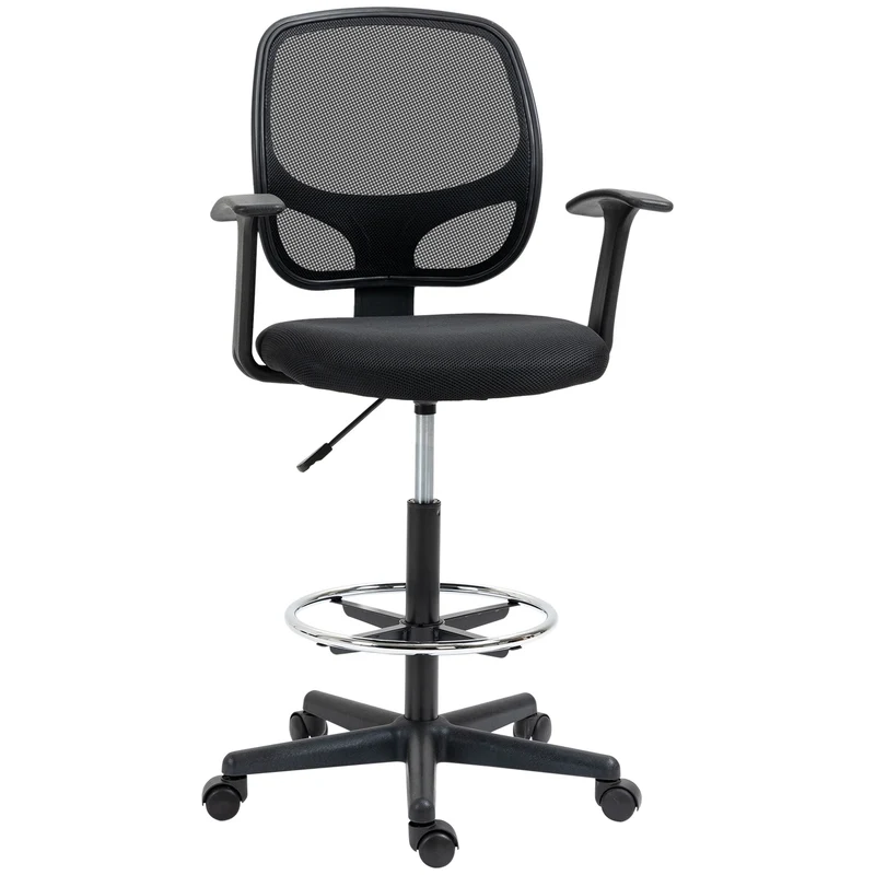 Ergonomická otočná kancelářská židle s nastavitelnou opěrkou nohou