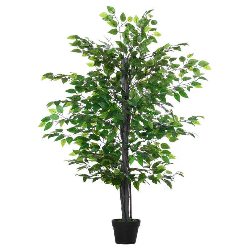 Umělé banyánovníky, realistická dekorace, masivní dřevo, 145cm