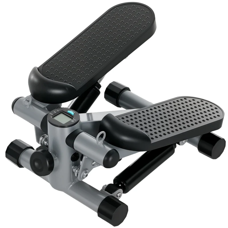 Mini stepper s posilovacími lany a LCD displejem – nosnost až 100 kg
