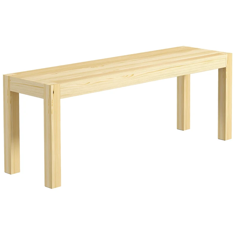 Jídelní lavice pro 2 osoby z borovicového dřeva, 120x33x45 cm, nosnost 240 kg