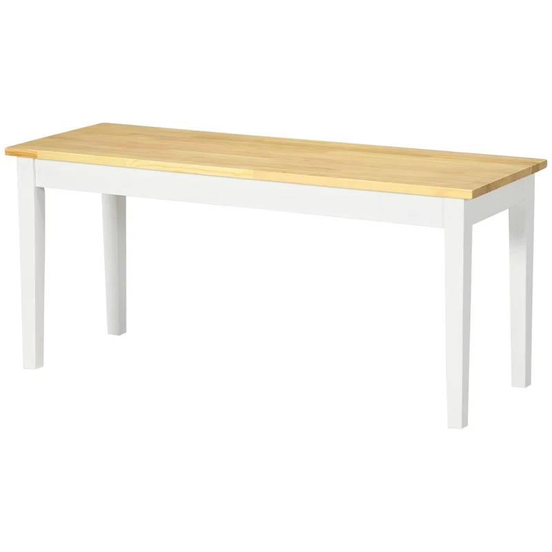 Jídelní lavice pro 2 osoby z borovicového dřeva White Pine, nosnost 220 kg, 102x36x45 cm