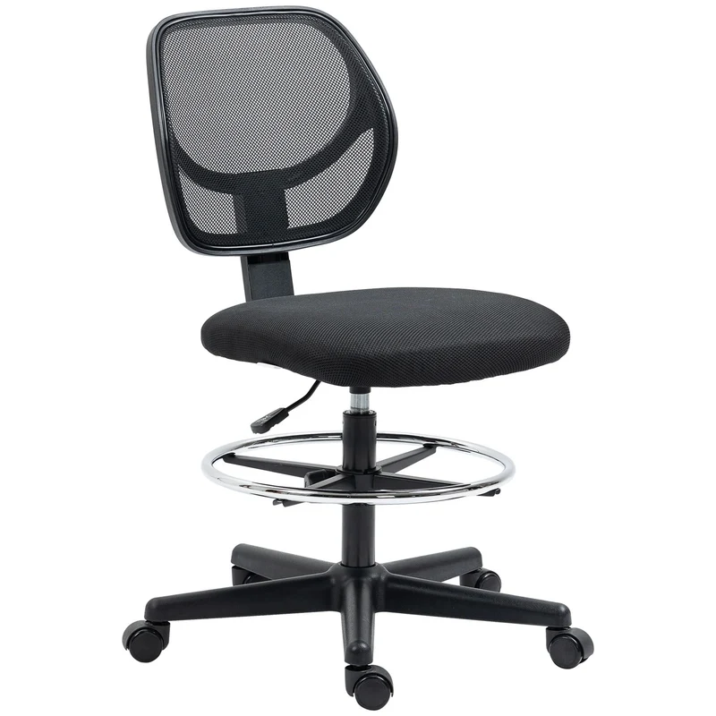Ergonomická kancelářská židle, nastavitelná výška a opěrka nohou