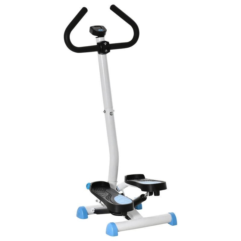 Fitness stepper Swing s madlem, LCD displejem, nosnost 100 kg