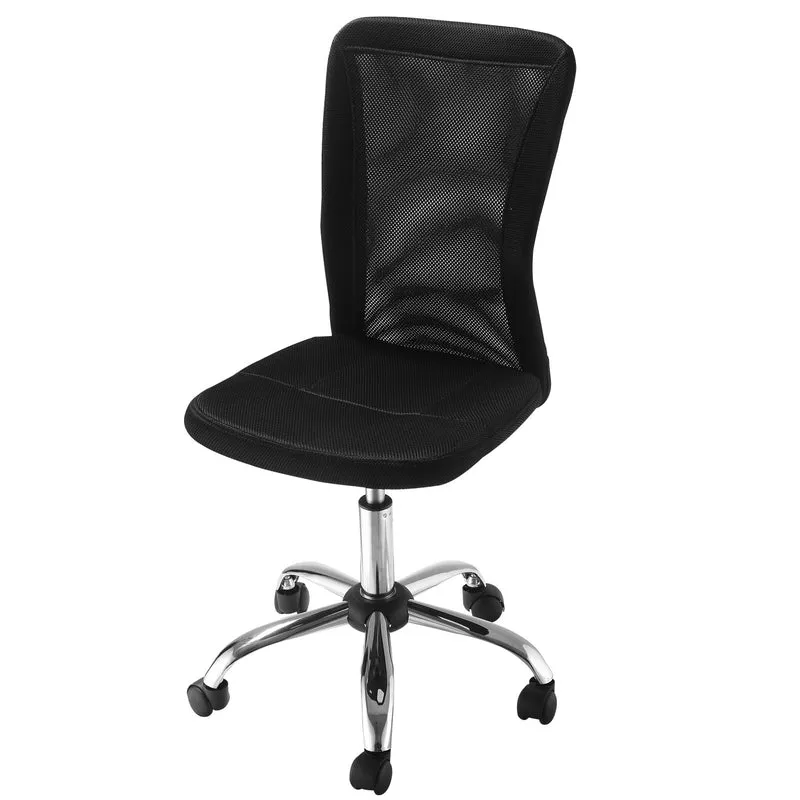 Ergonomická nastavitelná kancelářská židle s prodyšným opěradlem, černá