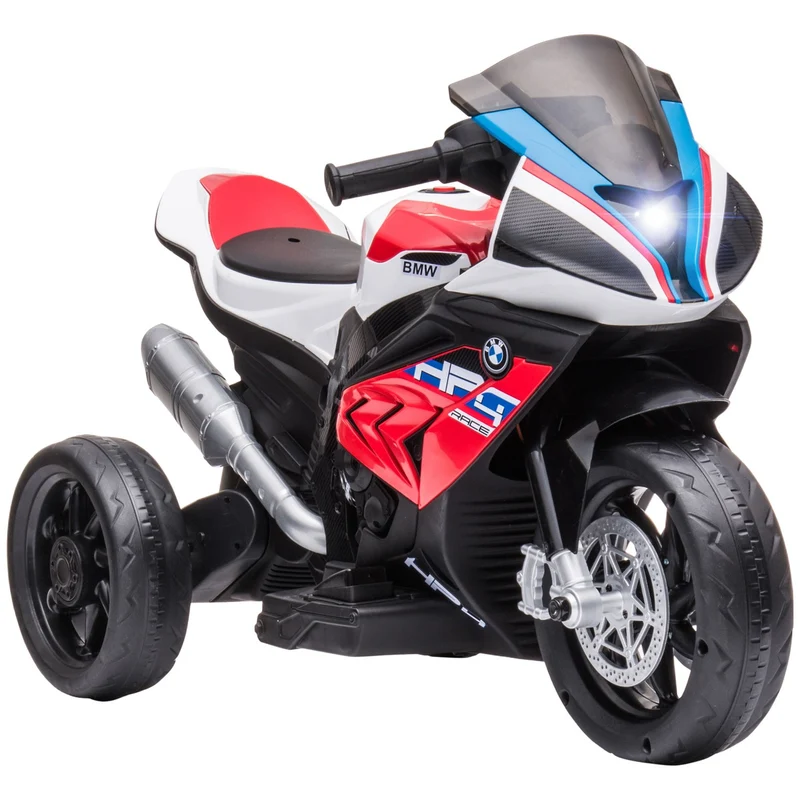 Dětská elektrická motorka 6V, 3 hudební režimy, červená
