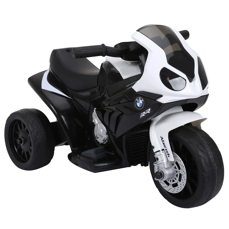 Elektrický motocykl pro děti – černý, na baterii, ocelový