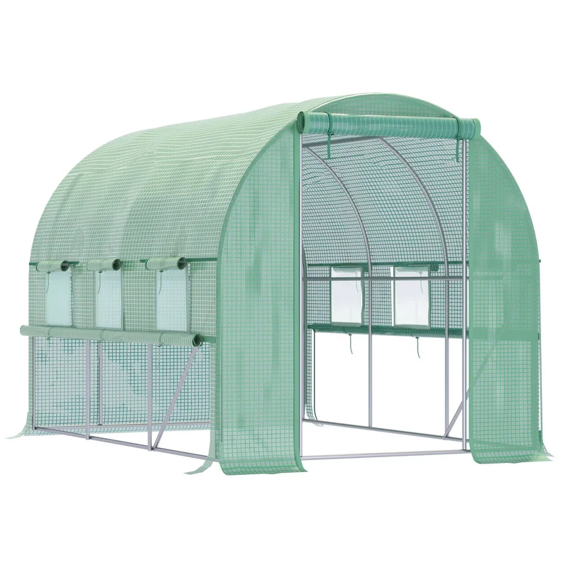Fóliový skleník Walk-In – s UV ochranou, 6 oken, 2,95x2x2M