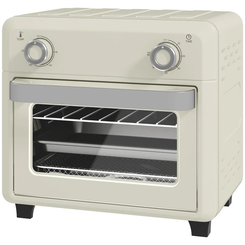 Mini horkovzdušná trouba Air Fryer 10L, nerezová ocel, dotykový displej, 1000W