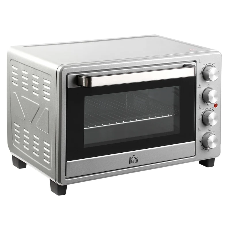 Elektrická mini trouba 32L, 1600W, nerezová ocel a sklo