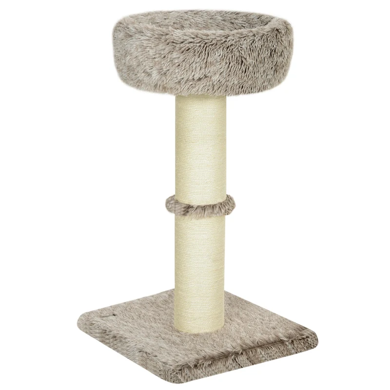 Kočičí strom s pelíškem – výška 87 cm, sisal, pro kočky do 6 kg