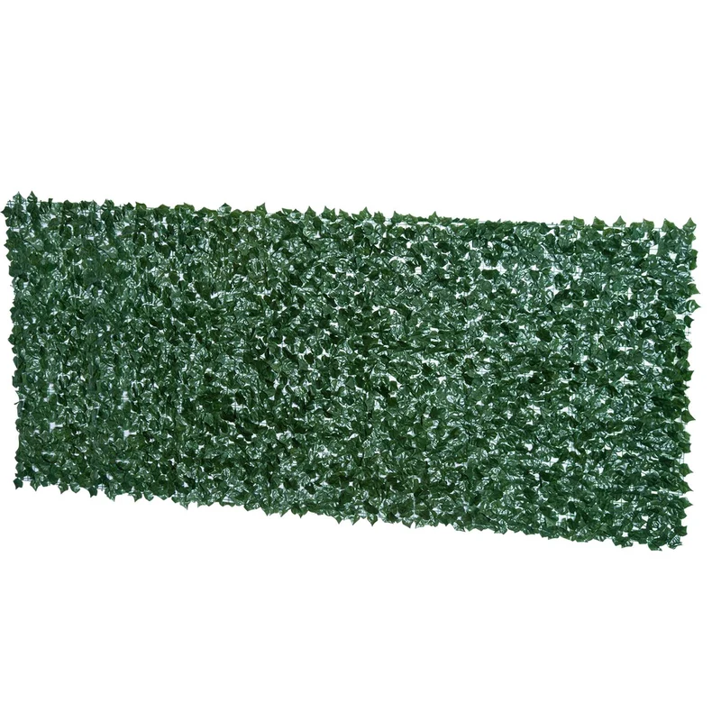 Umělá stěna pro ochranu soukromí – tmavě zelená, 300 x 150 cm