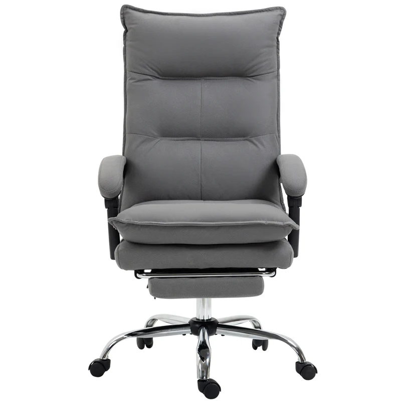Ergonomická kancelářská židle s vyhříváním, sklápěním, opěrkou nohou, nastavitelnou výškou