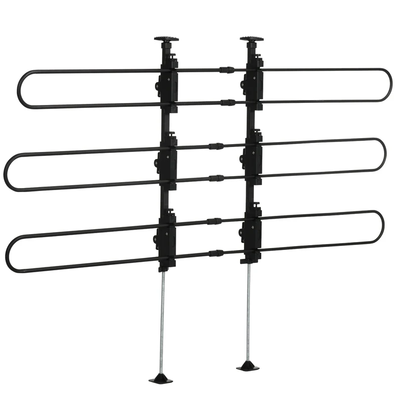 Nastavitelná univerzální přepážka do kufru automobilu, ocelová, 89-150X76-124 cm