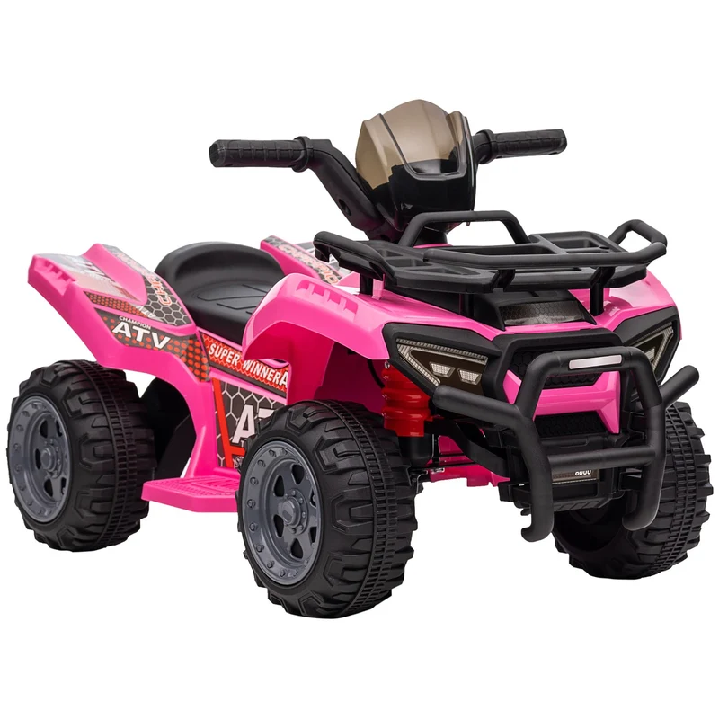 Elektrická mini čtyřkolka ATV pro děti, LED světla, růžová
