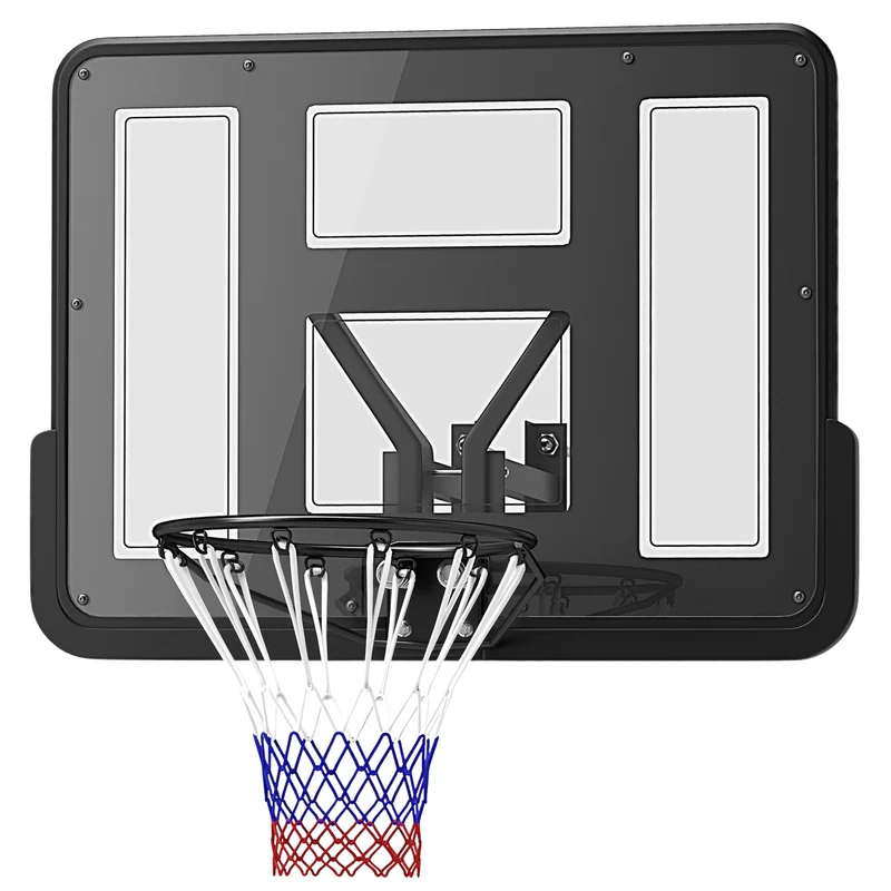 Basketbalový koš do interiéru i exteriéru – obruč Ø45 cm, montáž na stěnu