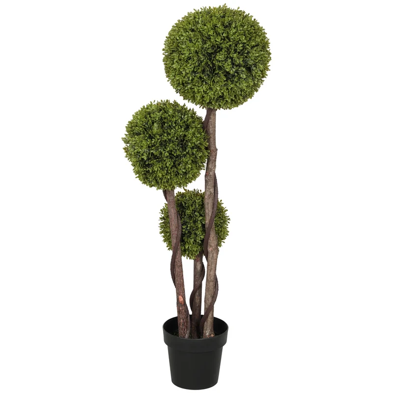Umělý buxus v květináči, 115 cm, dekorativní zeleň