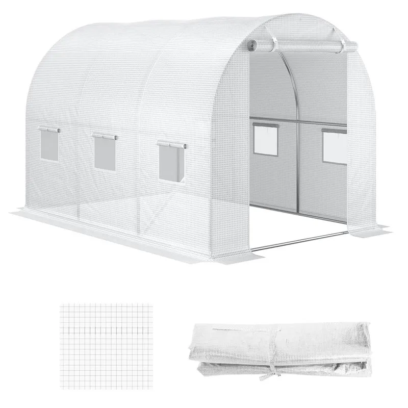 Skleníková polyetylenová fólie 3x2x2m, 6 výměnných oken