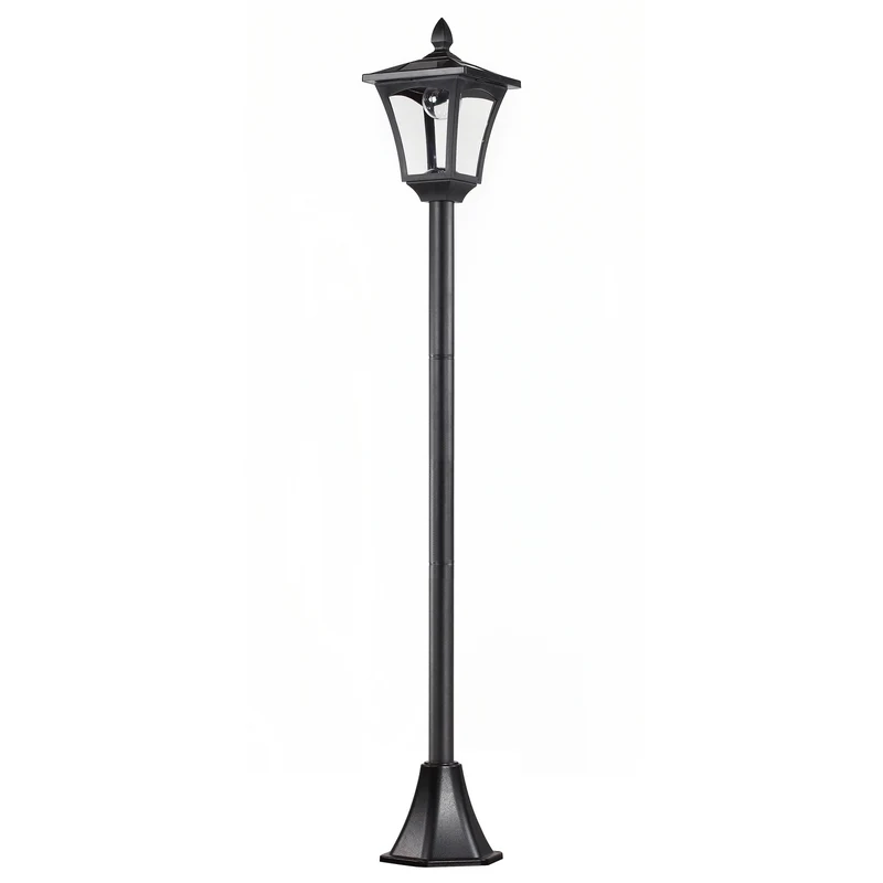 Solární LED zahradní osvětlení cesty – 40 lumenů, černé, 160 cm