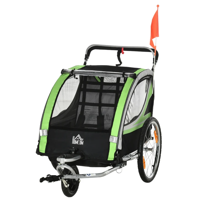 Dětský cyklovozík 2 v 1, otočný o 360°, pro 2 děti