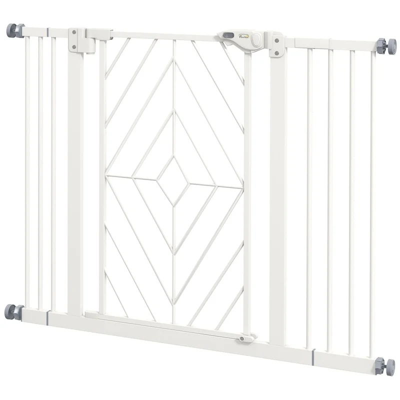 Automatická schodišťová branka pro psy, zábrana bez vrtání, 74–100 cm