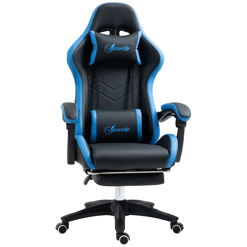 Ergonomické herní křeslo s bederní opěrkou a podnožkou