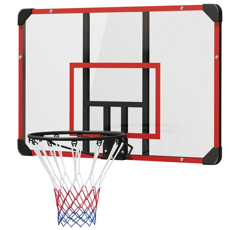Venkovní ocelový basketbalový koš na zeď, 113 x 61 x 73 cm