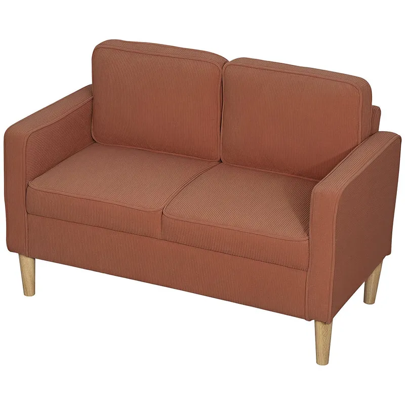 Růžová dvoumístná pohovka s úložným prostorem, moderní čalouněný design