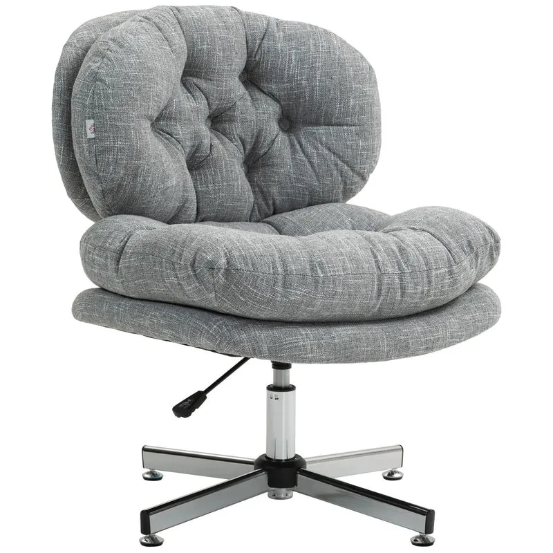 Ergonomická kancelářská židle, výškově nastavitelná, šedé plátno