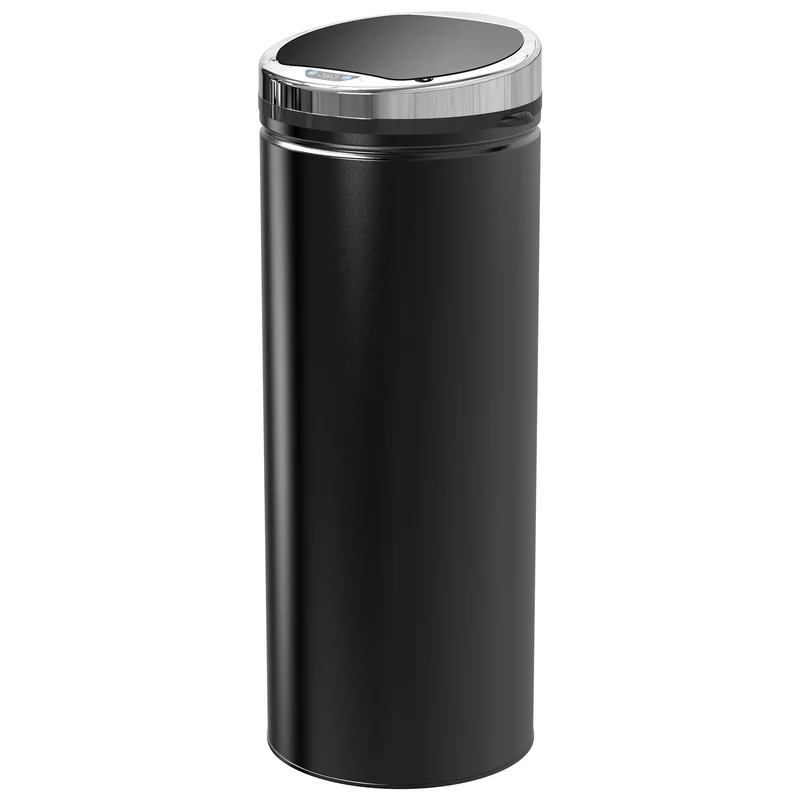 Automatický senzorový odpadkový koš, 50L, černá nerezová ocel