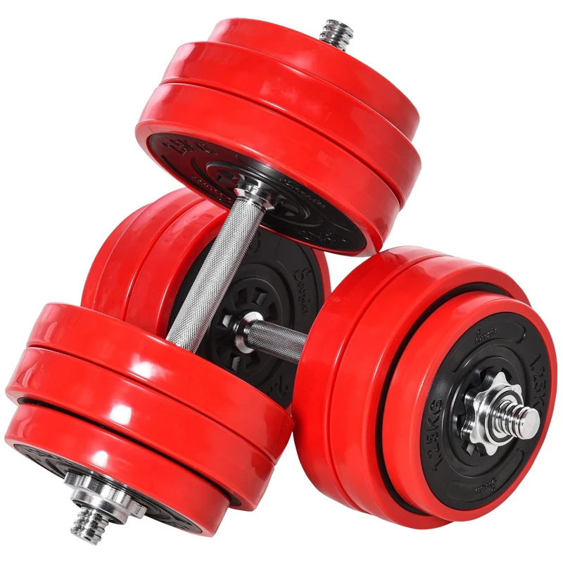 Nastavitelná sada činek 2 v 1, 20/30 kg, ocel a PP plast