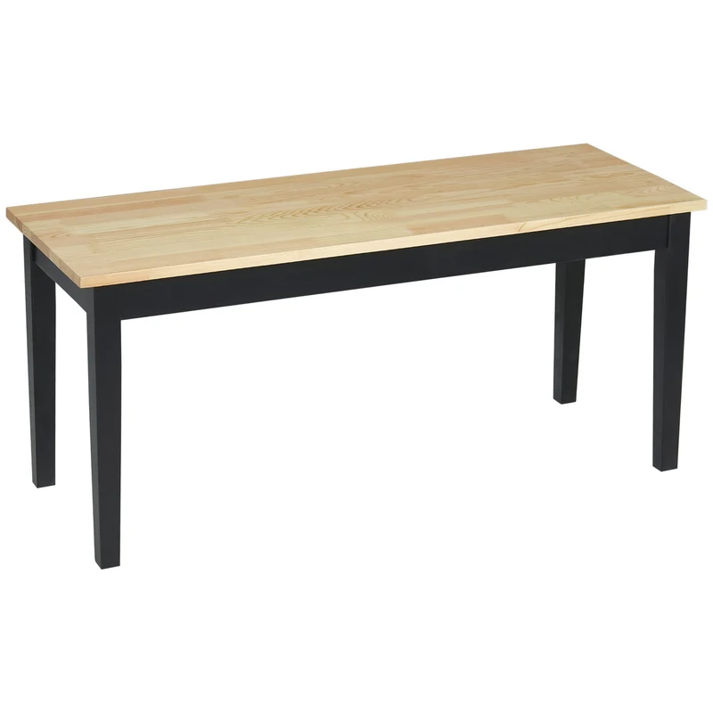Dřevěná jídelní lavice pro 2 osoby, borovicové dřevo, 102x36x45cm, nosnost 220 kg