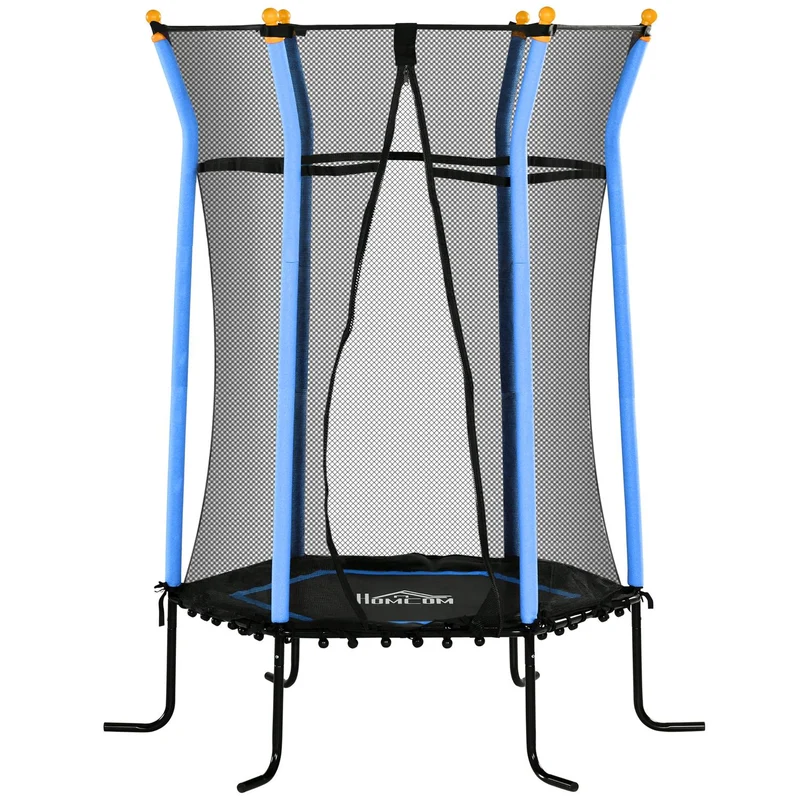 Vnitřní trampolína pro děti, Ø163,5 cm, ochranná síť, modrá