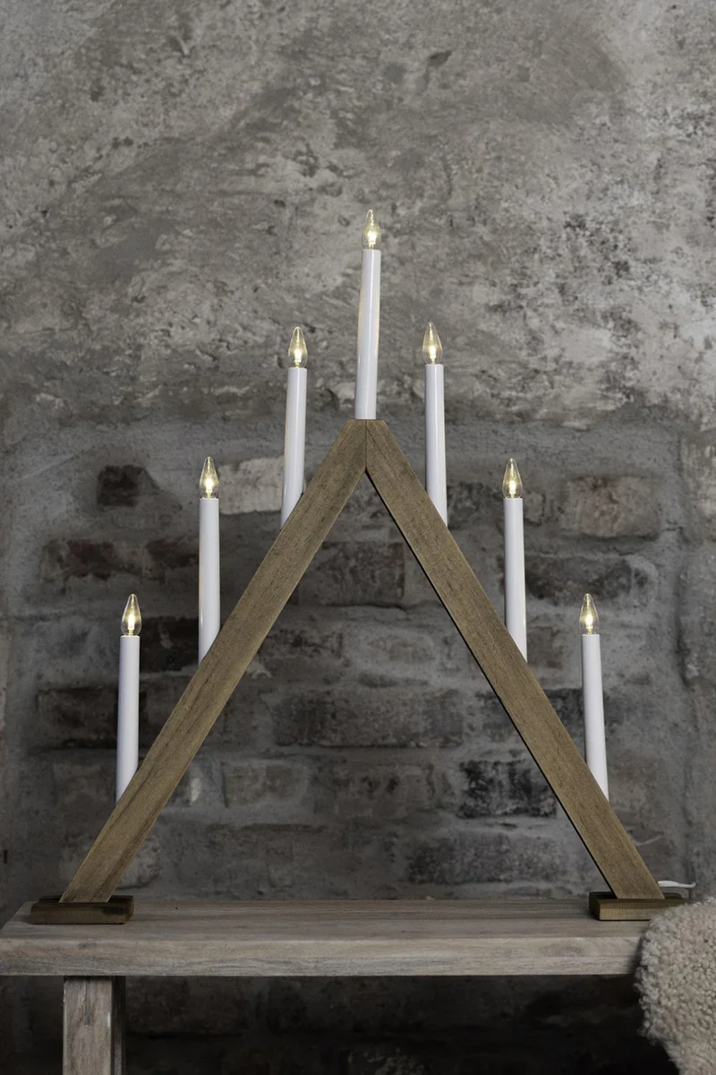 Ariele Adventljusstake Ljusbrun 54 cm