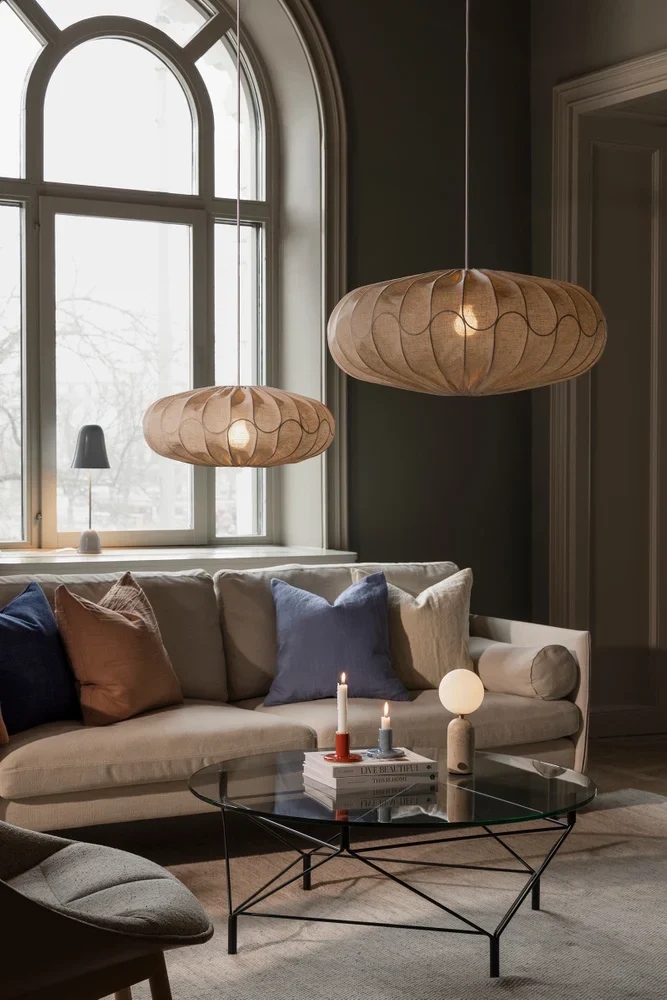 Lampskärm Bladverk 50 Beige