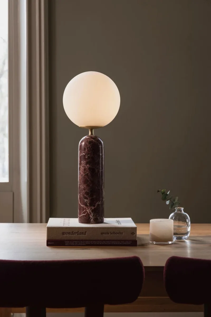 Bordslampa Torrano Rosso levanto marmor