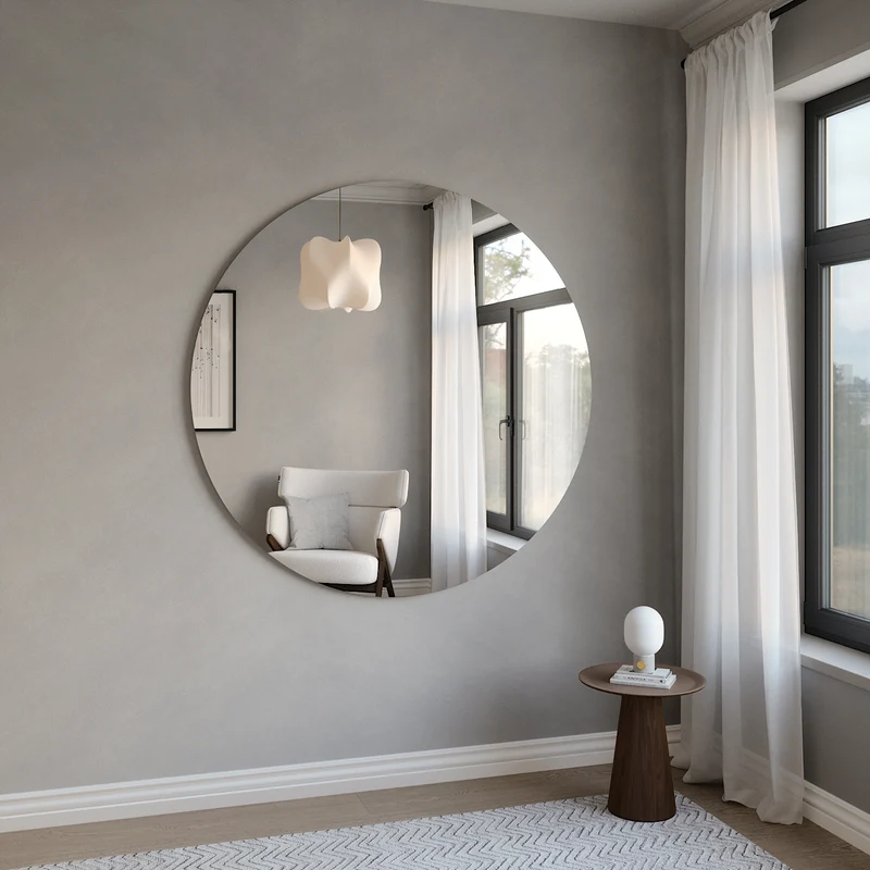 Extra-Large Round wall mirror (150 cm)
