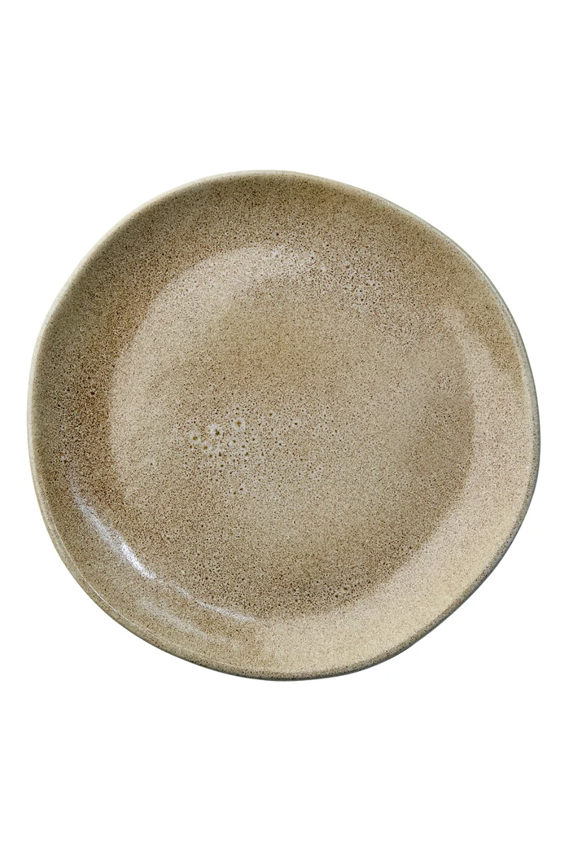 HILMA Assiett, Beige Ø22 4-pack
