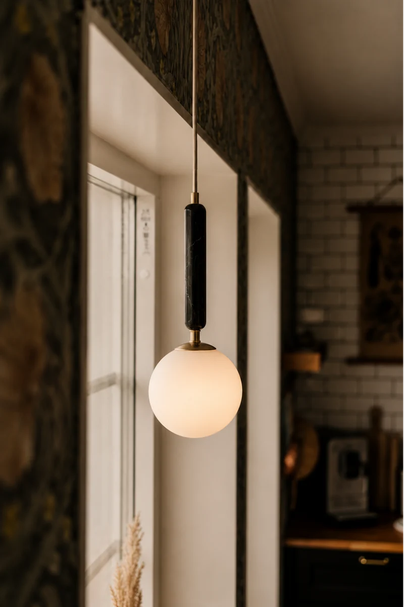 Torrano Pendellampa Svart 15cm