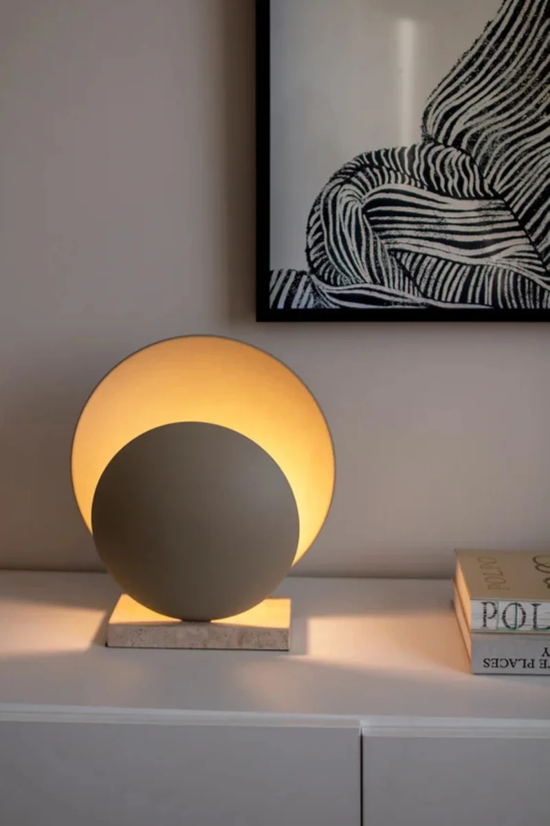 Orbit Bordslampa Beige