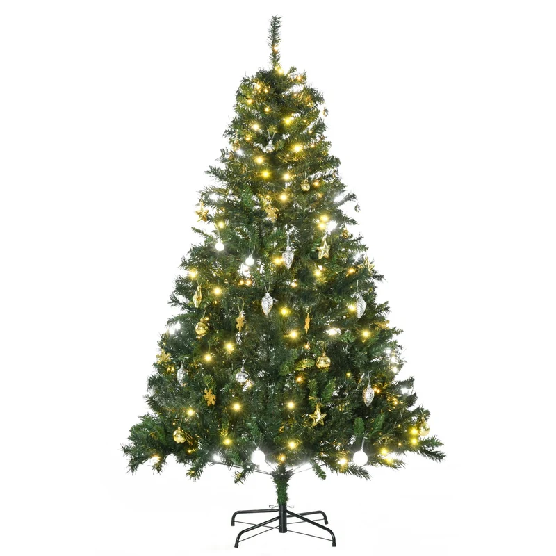 Vánoční stromek s 200 LED světly, 745 větvičkami, 180cm