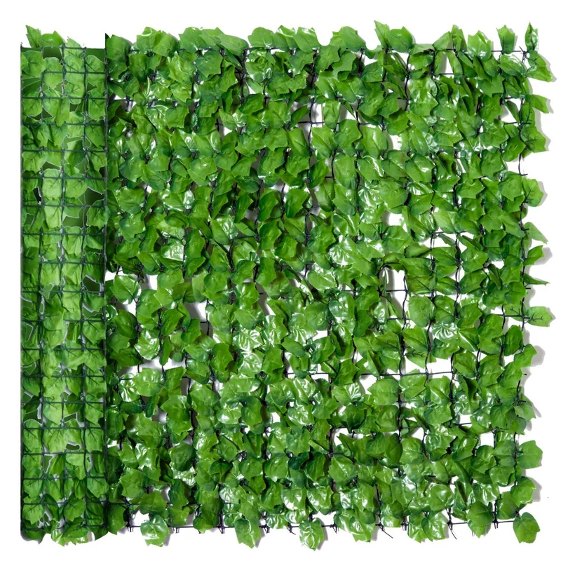 Umělý živý plot pro zajištění soukromí, světle zelený, 300x100cm, nástěnná dekorace
