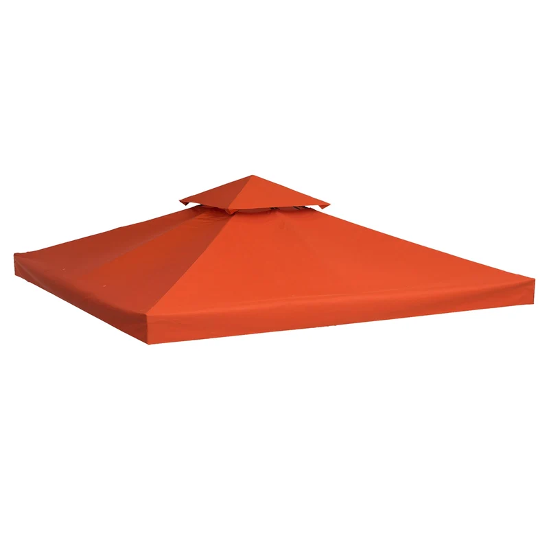 Náhradní střecha pro altán, rezavě červený polyester, 3x3M