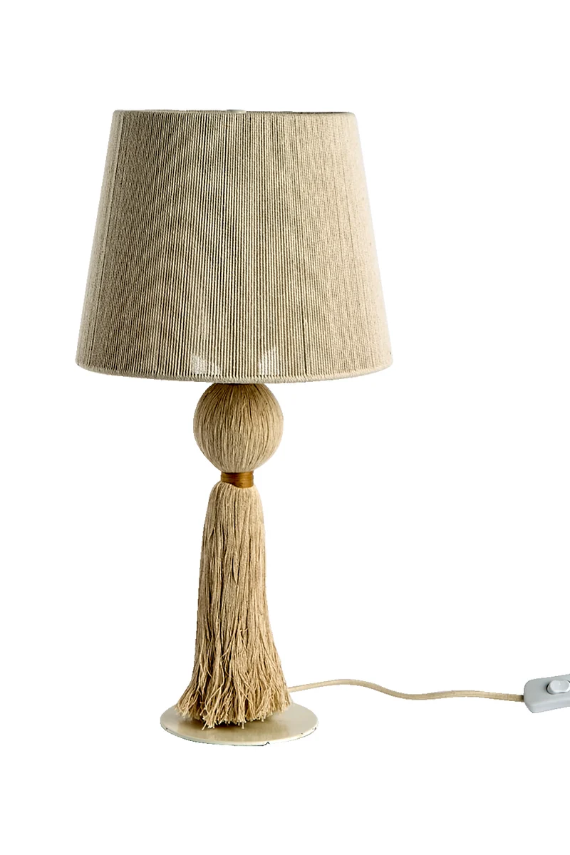 MILLA Bordslampa M, Natur/brun