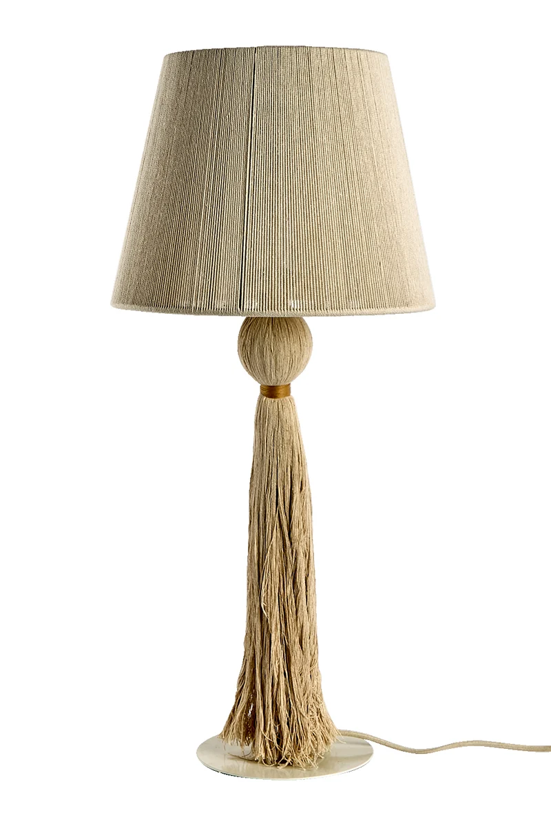 MILLA Bordslampa L, Natur/brun
