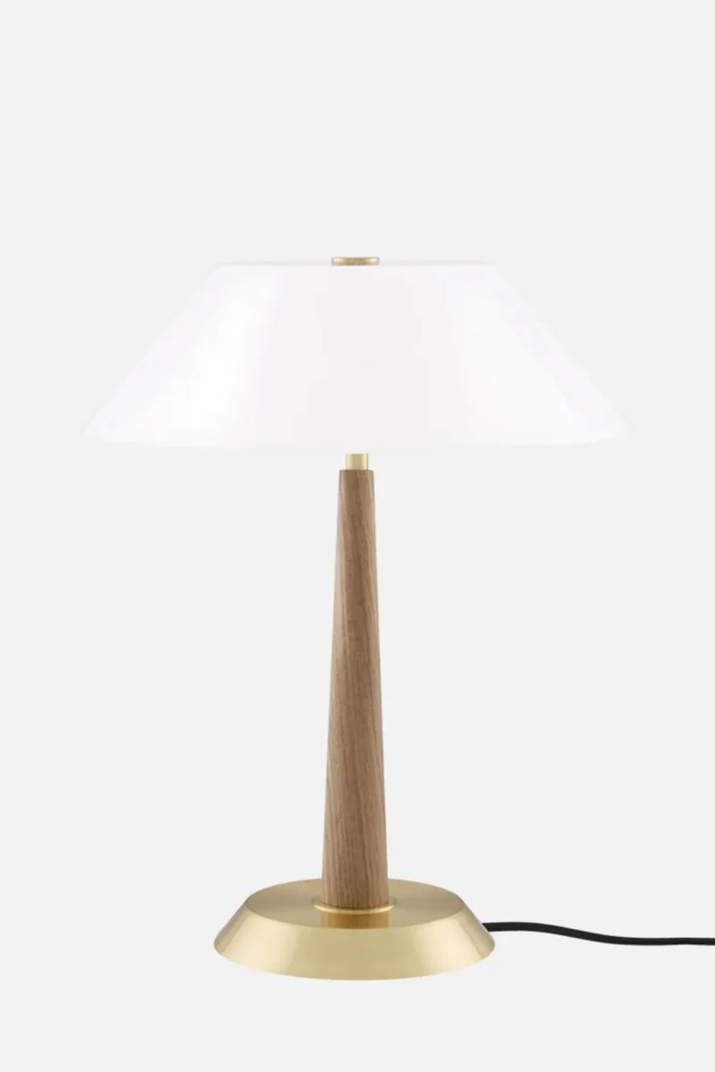 Bordslampa Ligna 29 Ek/råmässing