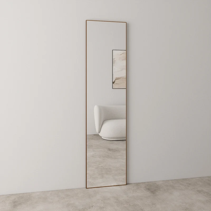 Slimline Full-Length Mirror With Bronze Frame (50x200 cm)