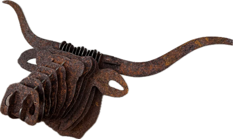 TEXAS LONGHORN - Parametrisk 3d Väggdekoration