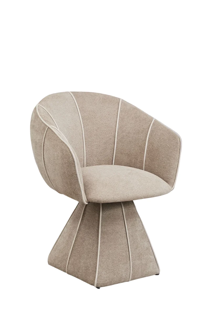 Stockholm stol Beige Chenille 2-pack
