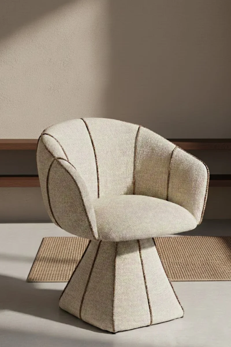 Stockholm stol Beige Boucle 2-pack